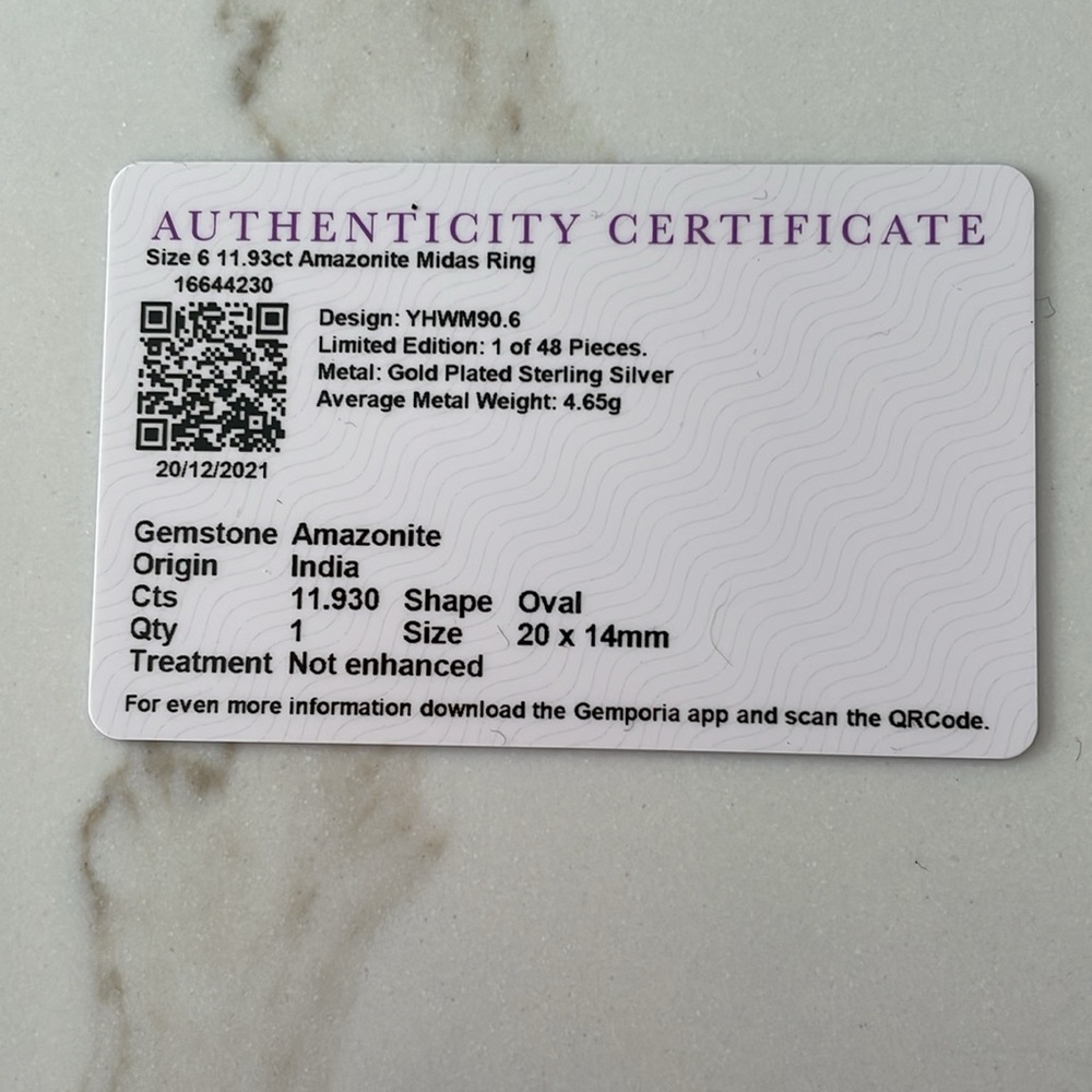 Amazonite Ring - image 7